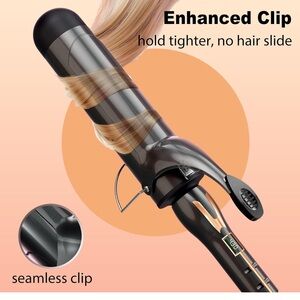 Black Curling Iron with Attachments